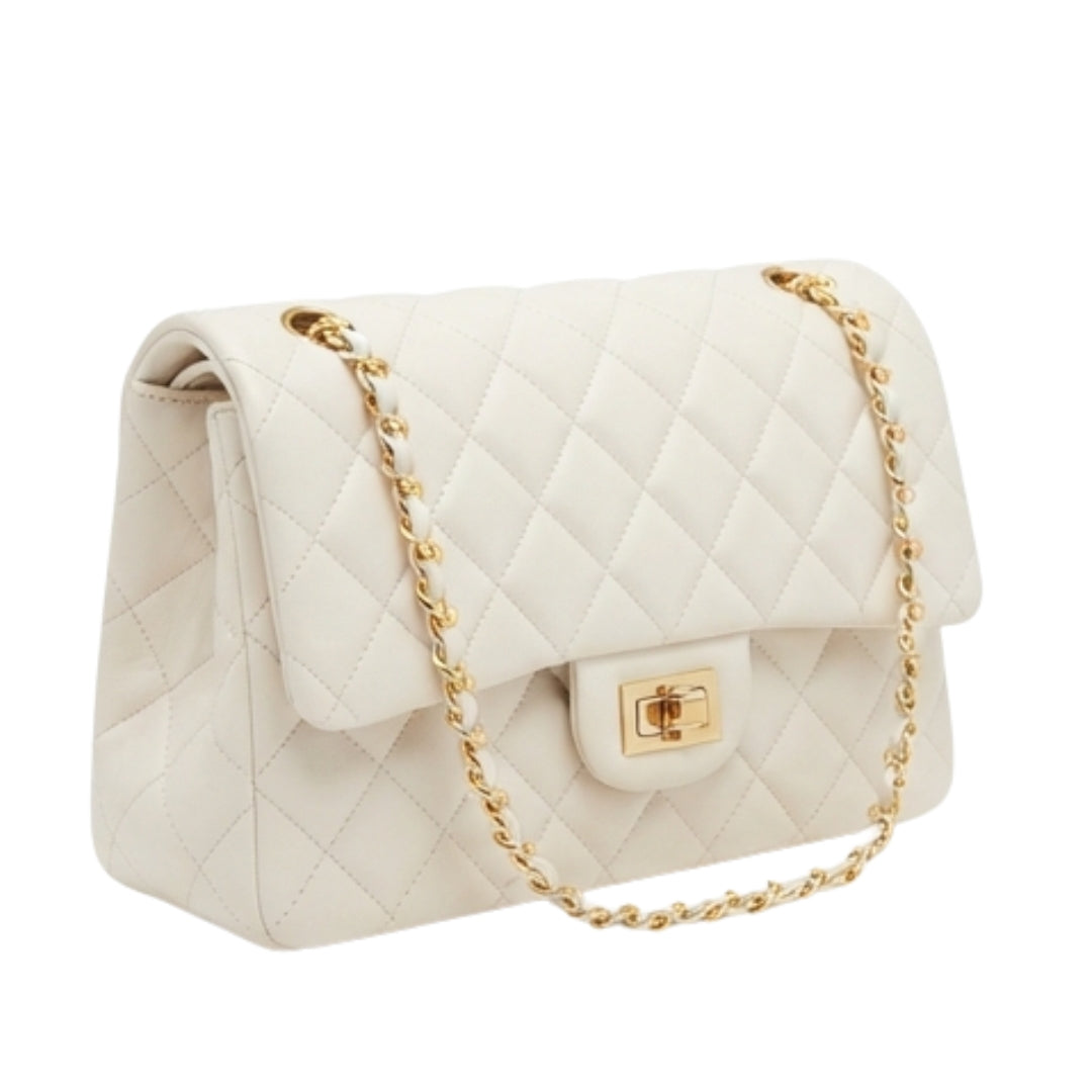 Belvin Quilted Leather Shoulder Bag