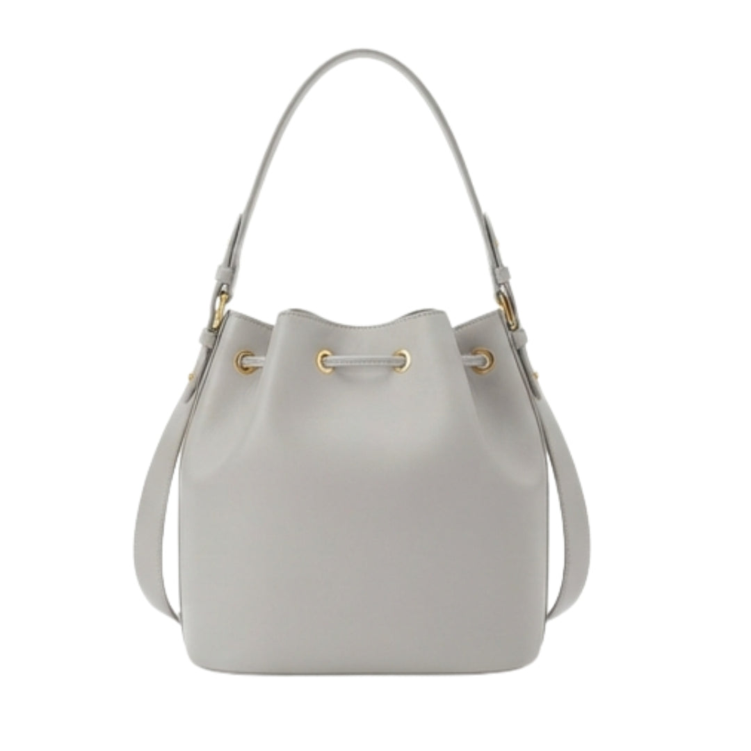 Belvin Leather Bucket Shoulder Bag