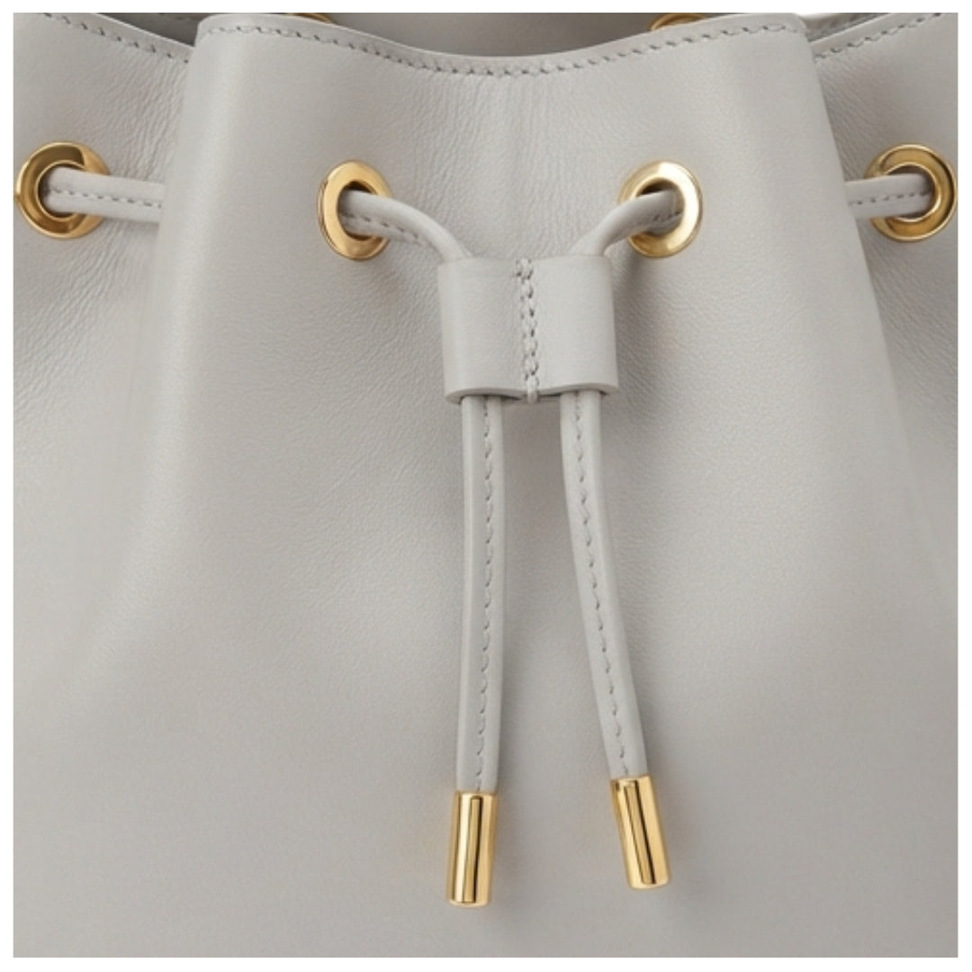 Belvin Leather Bucket Shoulder Bag